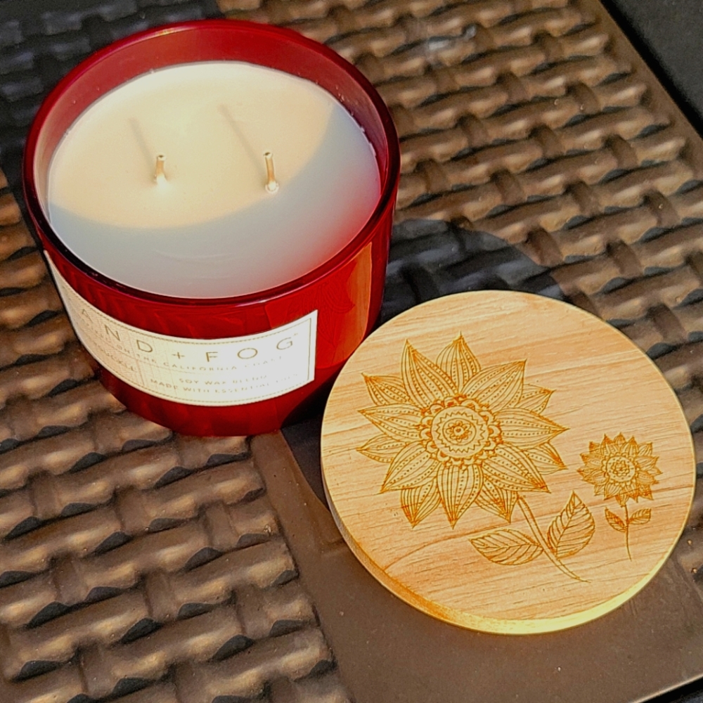 NEW Sand + Fog Two-Wick Honeysuckle Candle
